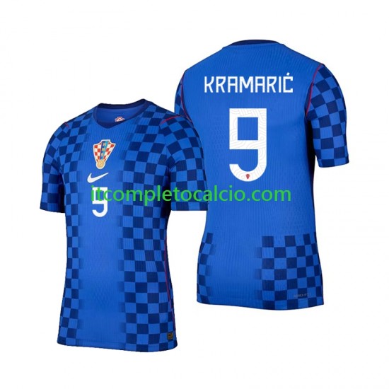 Maglia Croazia Andrej Kramaric 9 Divisa Away Mondiali 2026 Manica Corta ,Uomo