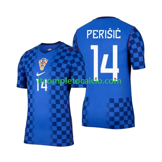 Maglia Croazia Ivan Perisic 14 Divisa Away Mondiali 2026 Manica Corta ,Uomo