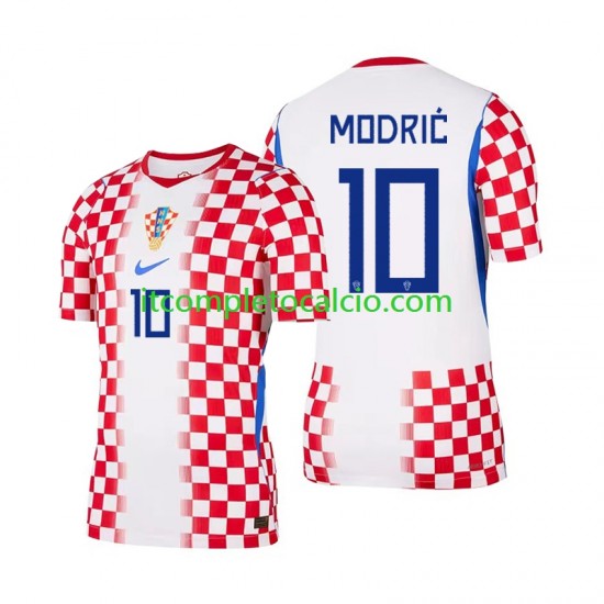 Maglia Croazia Modrić Luka 10 Divisa Home Mondiali 2026 Manica Corta ,Uomo