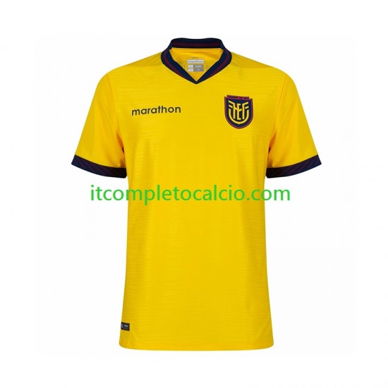 Maglia Ecuador Divisa Home Mondiali 2026 Manica Corta ,Uomo