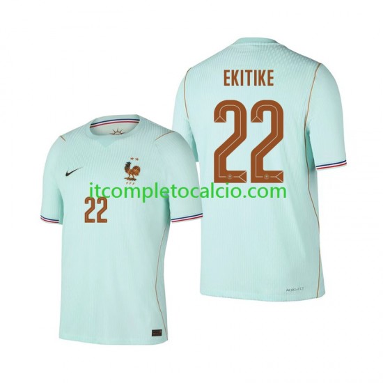 Maglia Francia Hugo Ekitike 22 Divisa Away Mondiali 2026 Manica Corta ,Uomo