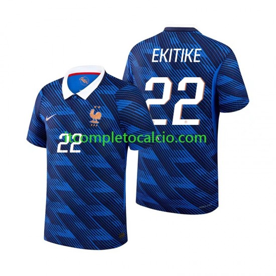 Maglia Francia Hugo Ekitike 22 Divisa Home Mondiali 2026 Manica Corta ,Uomo