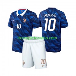 Maglia Francia Mbappé Kylian 10 Divisa Home Mondiali 2026 Manica Corta ,Bambino