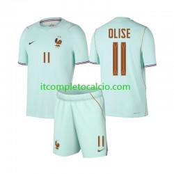 Maglia Francia Michael Olise 11 Divisa Away Mondiali 2026 Manica Corta ,Bambino