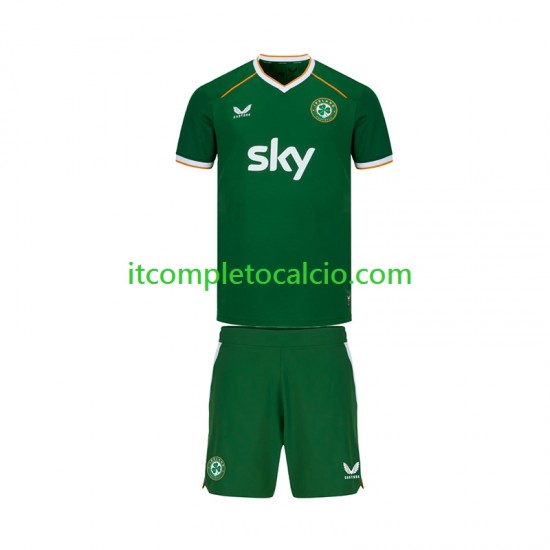 Maglia Irlanda Divisa Home 2026 Manica Corta ,Bambino