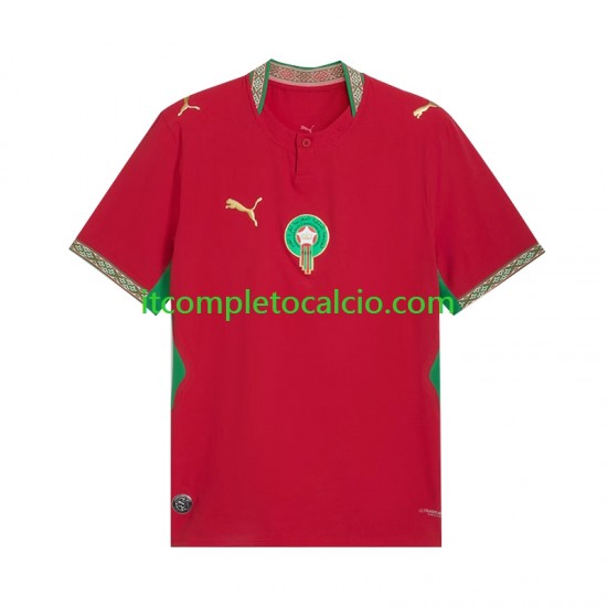 Maglia Marocco Divisa Home Mondiali 2026 Manica Corta ,Uomo