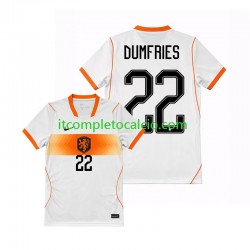 Maglia Paesi Bassi Denzel Dumfries 22 Divisa Away Mondiali 2026 Manica Corta ,Uomo