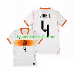Maglia Paesi Bassi Virgil van Dijk 4 Divisa Away Mondiali 2026 Manica Corta ,Uomo