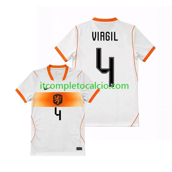 Maglia Paesi Bassi Virgil van Dijk 4 Divisa Away Mondiali 2026 Manica Corta ,Uomo