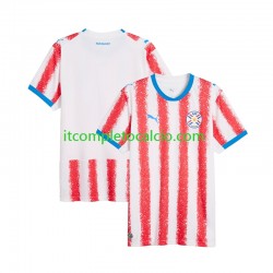 Maglia Paraguay Divisa Home Mondiali 2026 Manica Corta ,Uomo