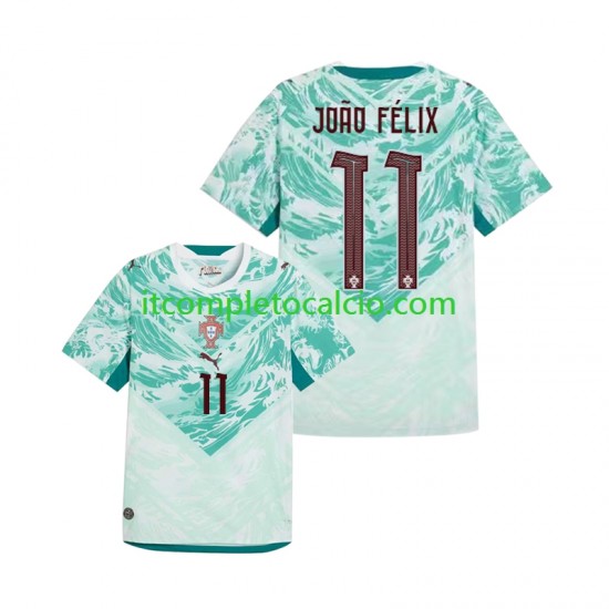 Maglia Portogallo Joao Felix 11 Divisa Away Mondiali 2026 Manica Corta ,Uomo