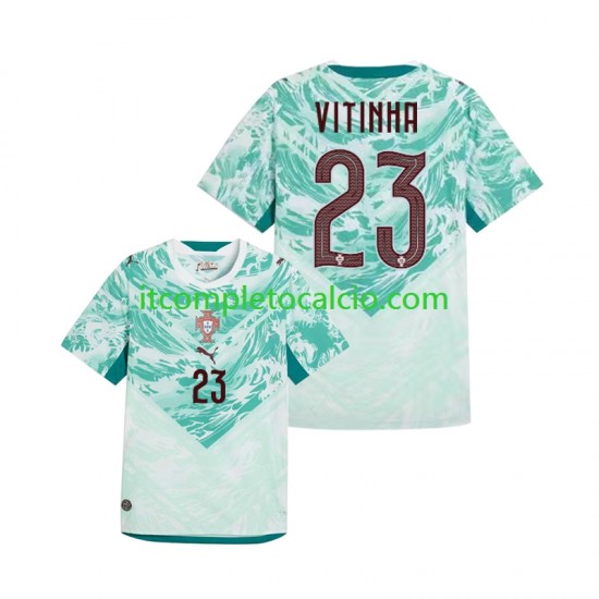 Maglia Portogallo Vitinha 23 Divisa Away Mondiali 2026 Manica Corta ,Uomo
