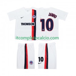 Maglia AC Milan RONALDINHO 10 2003 Retro Divisa Away 2002 Manica Corta ,Bambino