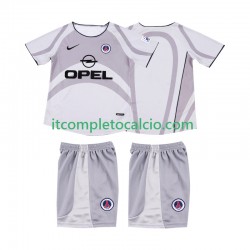 Maglia AC Milan 2001 Retro Divisa Away 2002 Manica Corta ,Bambino