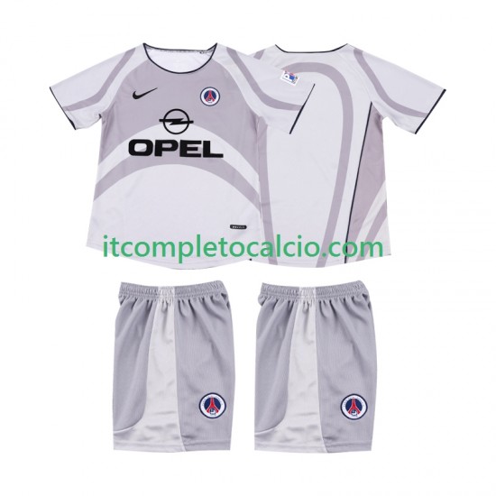 Maglia AC Milan 2001 Retro Divisa Away 2002 Manica Corta ,Bambino