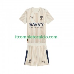 Maglia Al Hilal CWC Divisa Away 2025-2026 Manica Corta ,Bambino