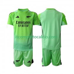 Maglia Arsenal Portiere Divisa Away 2025-2026 Manica Corta ,Bambino