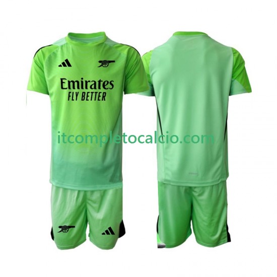 Maglia Arsenal Portiere Divisa Away 2025-2026 Manica Corta ,Bambino