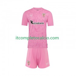 Maglia Athletic Bilbao Portiere Divisa Away 2025-2026 Manica Corta ,Bambino
