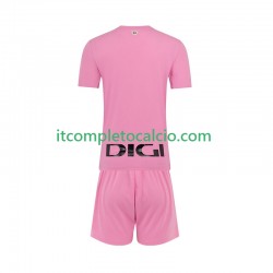 Maglia Athletic Bilbao Portiere Divisa Away 2025-2026 Manica Corta ,Bambino
