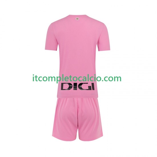 Maglia Athletic Bilbao Portiere Divisa Away 2025-2026 Manica Corta ,Bambino