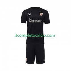 Maglia Athletic Bilbao Portiere Divisa Home 2025-2026 Manica Corta ,Bambino
