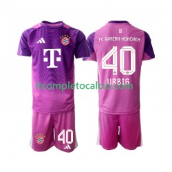 Maglia FC Bayern München Jonas Urbig 40 Portiere Quarto Divisa 2025-2026 Manica Corta ,Bambino