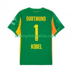 Maglia Borussia Dortmund Gregor Kobel 1 Portiere Divisa Home 2025-2026 Manica Corta ,Uomo