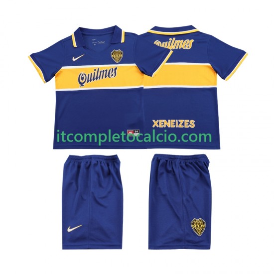 Maglia CA Boca Juniors 1996 1997 Retro Divisa Home Manica Corta ,Bambino