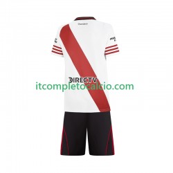 Maglia CA River Plate Divisa Home 2025-2026 Manica Corta ,Bambino