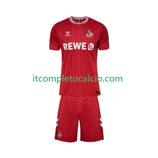 Maglia FC Köln Divisa Away 2025-2026 Manica Corta ,Bambino