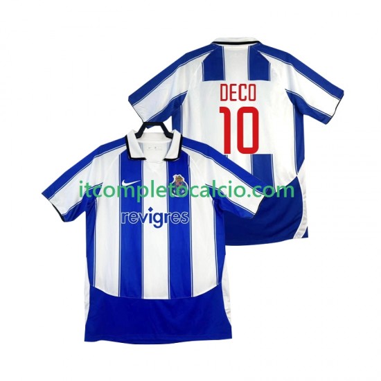 Maglia FC Porto DECO 10 2003 Retro Divisa Home 2004 Manica Corta ,Uomo