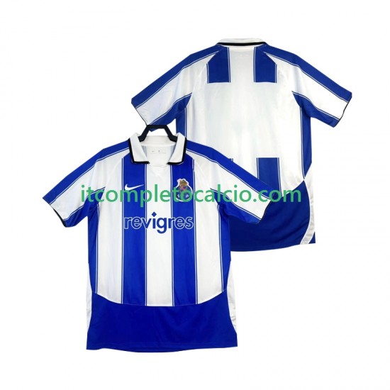 Maglia FC Porto 2003 Retro Divisa Home 2004 Manica Corta ,Uomo