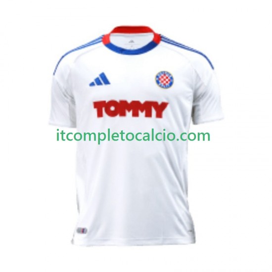 Maglia HNK Hajduk Divisa Home 2025-2026 Manica Corta ,Uomo