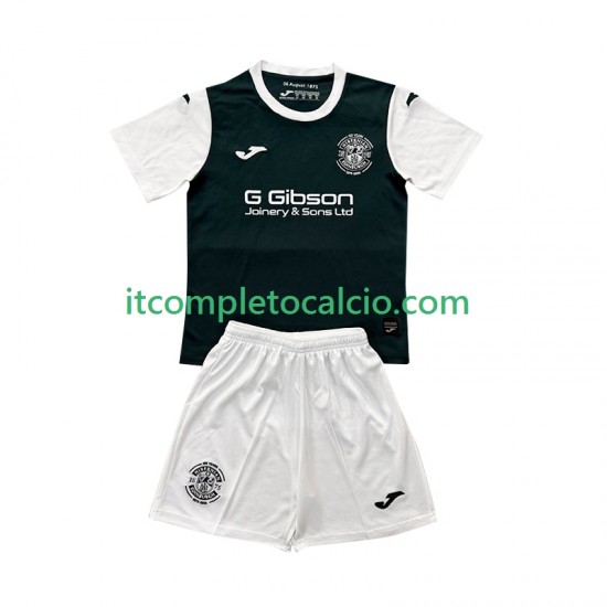 Maglia Hibernian Divisa Home 2025-2026 Manica Corta ,Bambino
