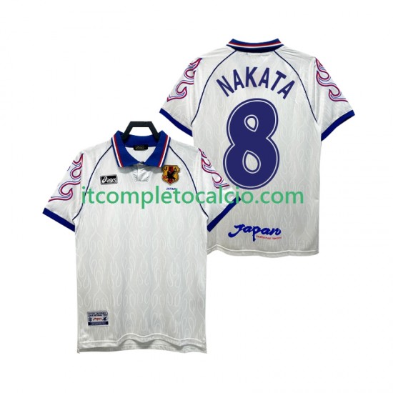 Maglia Giappone NAKATA 8 Retro Divisa Away 1998 Manica Corta ,Uomo