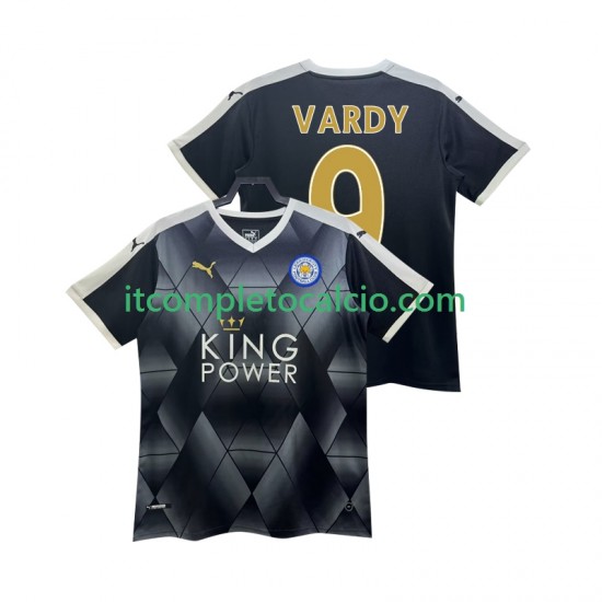 Maglia Leicester City VARDY 9 2014 2015 Retro Divisa Away Manica Corta ,Uomo