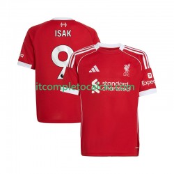 Maglia Liverpool ISAK 9 Divisa Home 2025-2026 Manica Corta ,Uomo
