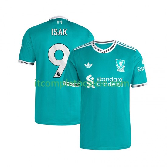 Maglia Liverpool ISAK 9 Terza Divisa 2025-2026 Manica Corta ,Uomo