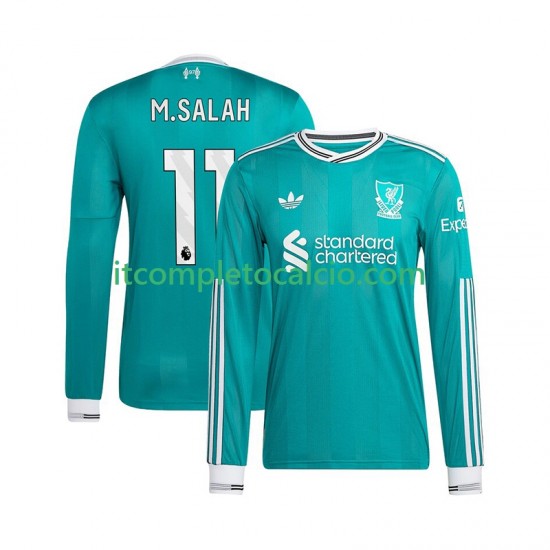 Maglia Liverpool Mohamed Salah 11 Terza Divisa 2025-2026 Manica Lunga ,Uomo