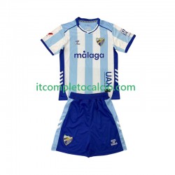 Maglia Málaga CF Divisa Home 2025-2026 Manica Corta ,Bambino
