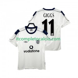 Maglia Manchester United GIGGS 11 2000 2001 Retro Divisa Away Manica Corta ,Uomo