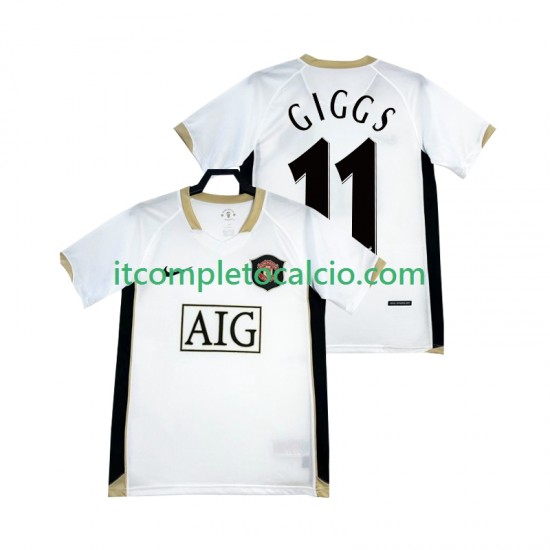 Maglia Manchester United GIGGS 11 Retro Divisa Away 2006-2007 Manica Corta ,Uomo