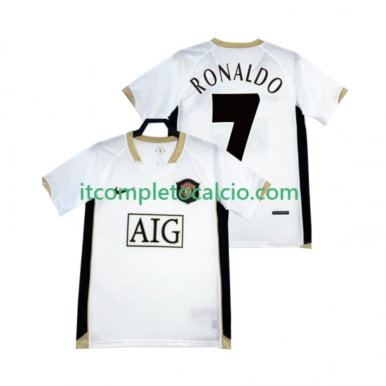 Maglia Manchester United RONALDO 7 Retro Divisa Away 2006-2007 Manica Corta ,Uomo