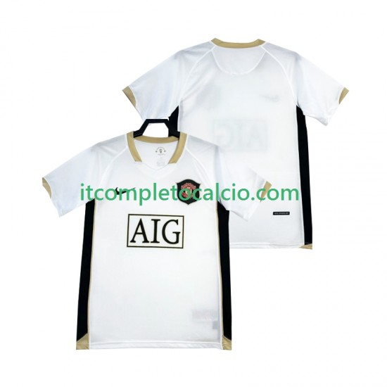 Maglia Manchester United Retro Divisa Away 2006-2007 Manica Corta ,Uomo