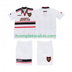 Maglia Manchester United Retro Divisa Away 1998 Manica Corta ,Bambino