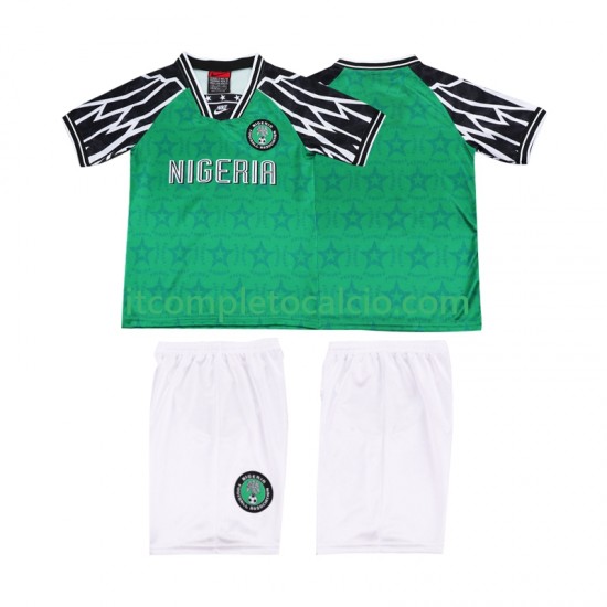 Maglia Nigeria 1995 Retro Divisa Home Manica Corta ,Bambino