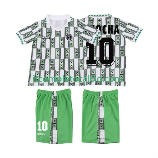 Maglia Nigeria OKOCHA 10 Retro Divisa Away 1994 Manica Corta ,Bambino