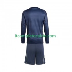 Maglia Real Madrid Divisa Away 2025-2026 Manica Lunga ,Bambino