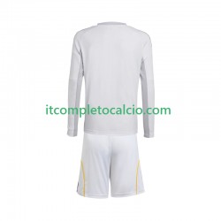 Maglia Real Madrid Divisa Home 2025-2026 Manica Lunga ,Bambino